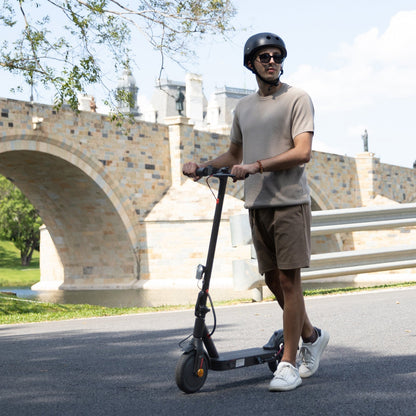 iScooter E Scooter mit Straßenzulassung ABE Max 30 km Reichweite, 350W Motor Elektroroller mit 8,5 Zoll Wabenreifen Duales Bremssystem und Doppelfederung für Herren Damen